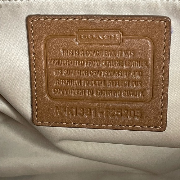 Coach Camel Color Leather Shoulder Bag - Picture 8 of 13